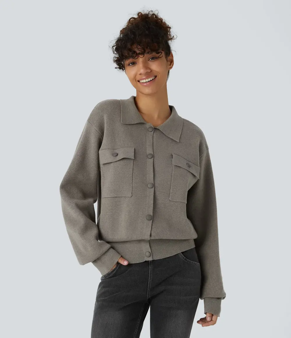 Pocket Jumper in Elephant Skin