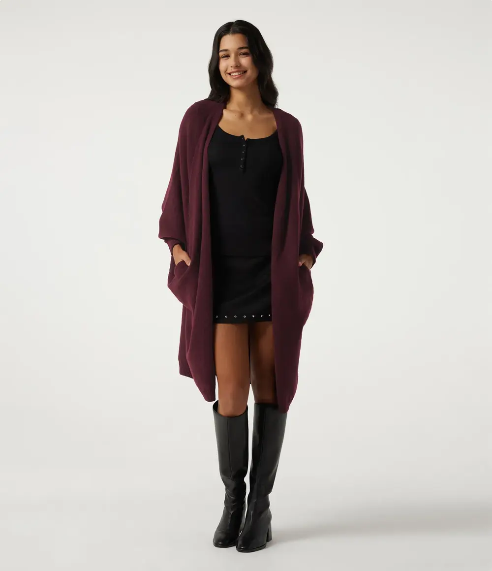 Raglan Cardigan in Mulled Night