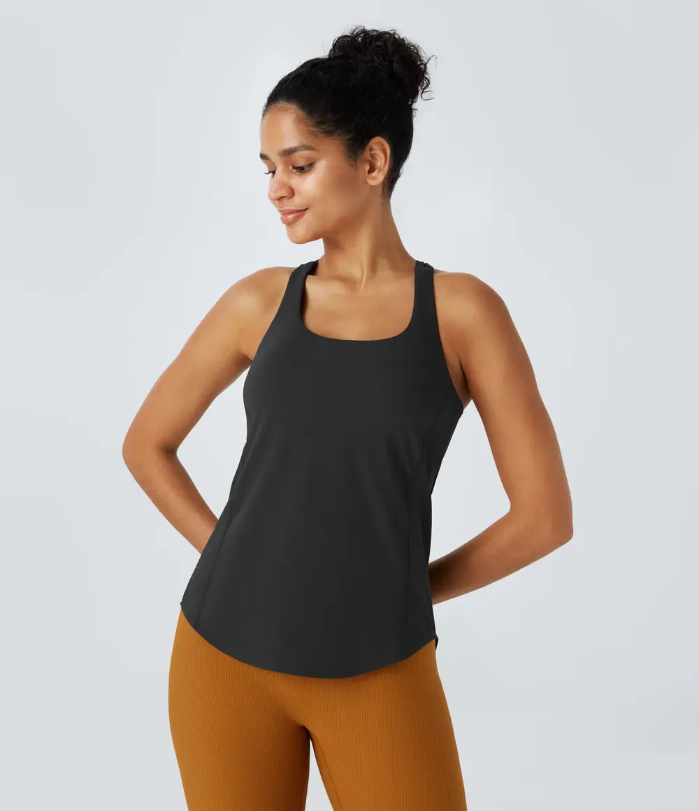 Training Vest Top in Black