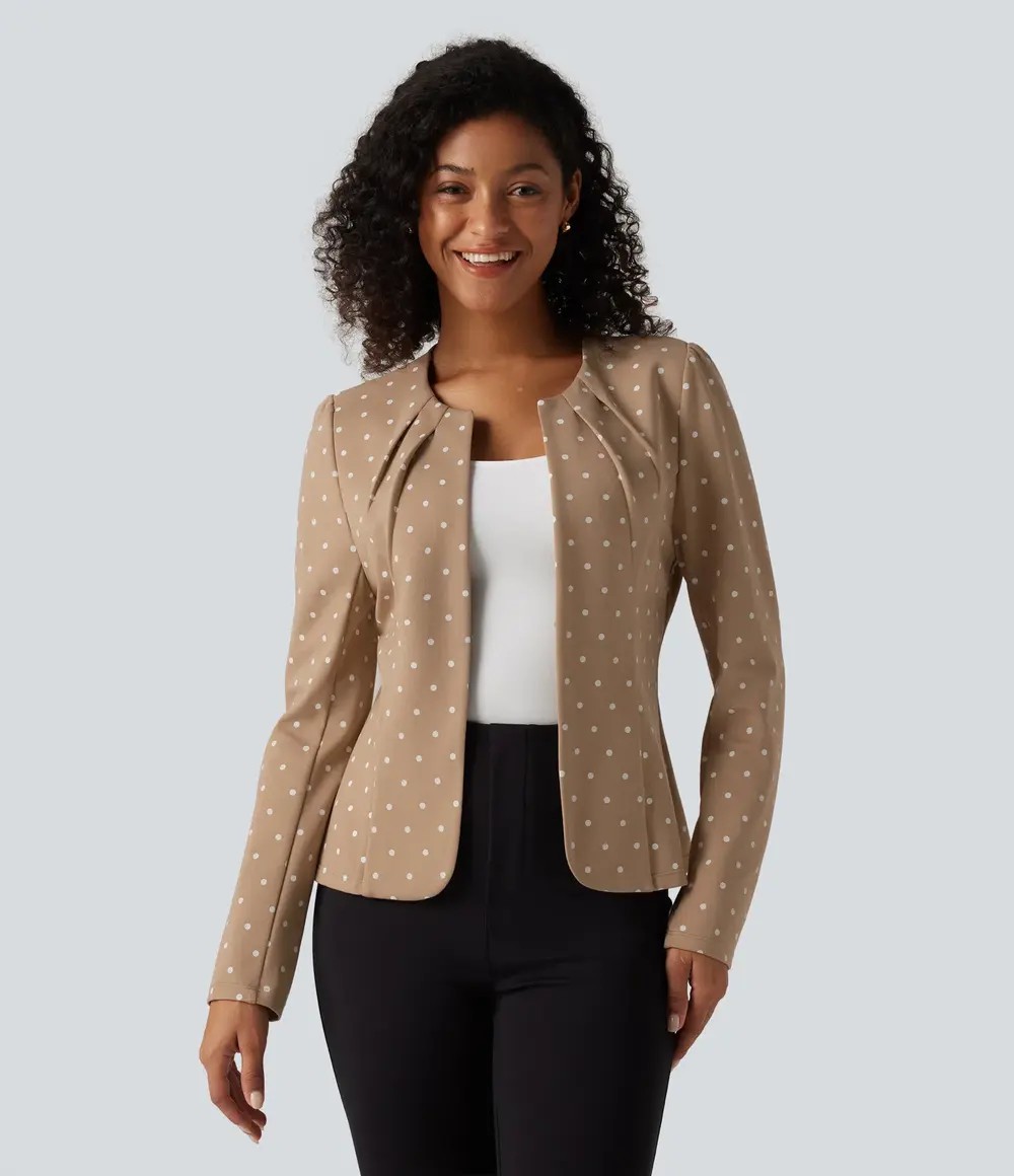 Polka Dot Blazer in Canyon Roast Speckle